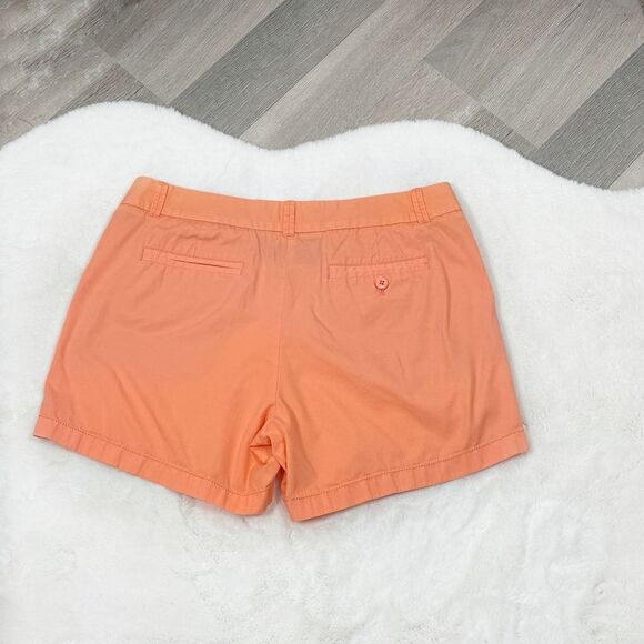 J. Crew Broken In 5 Inch Chino Shorts Coral Peach Orange 8 - Picture 2 of 9